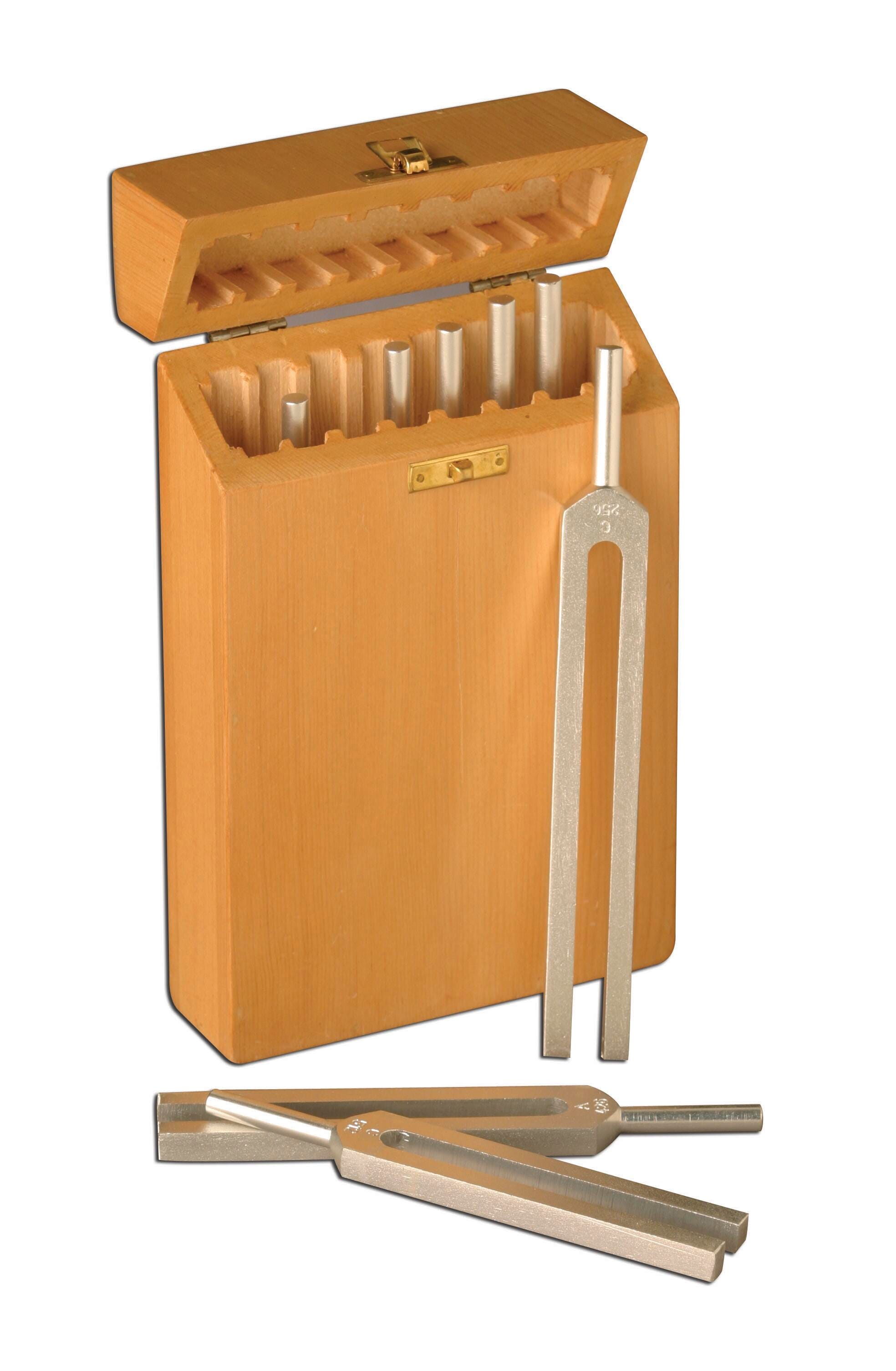 Frey Scientific Aluminum Tuning Forks, Assorted 256 to 512 Hertz, Set of 8, Item Number 574064